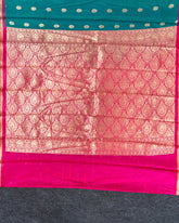 SC3030 - Satin Saree With Copper Zari And Meena Butta